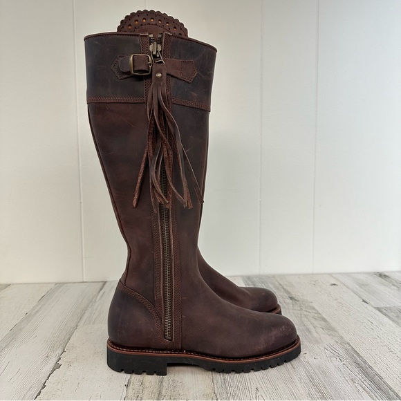 Penelope Chilvers Long Tassel Boot in Conker - Picture 8 of 16